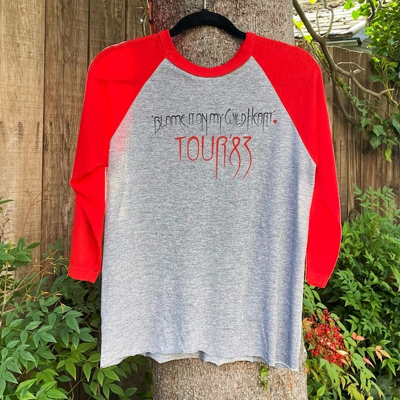 1983 Stevie Nicks Blame It On My Wild Heart Tour Baseball Tee - Picture 3 of 7